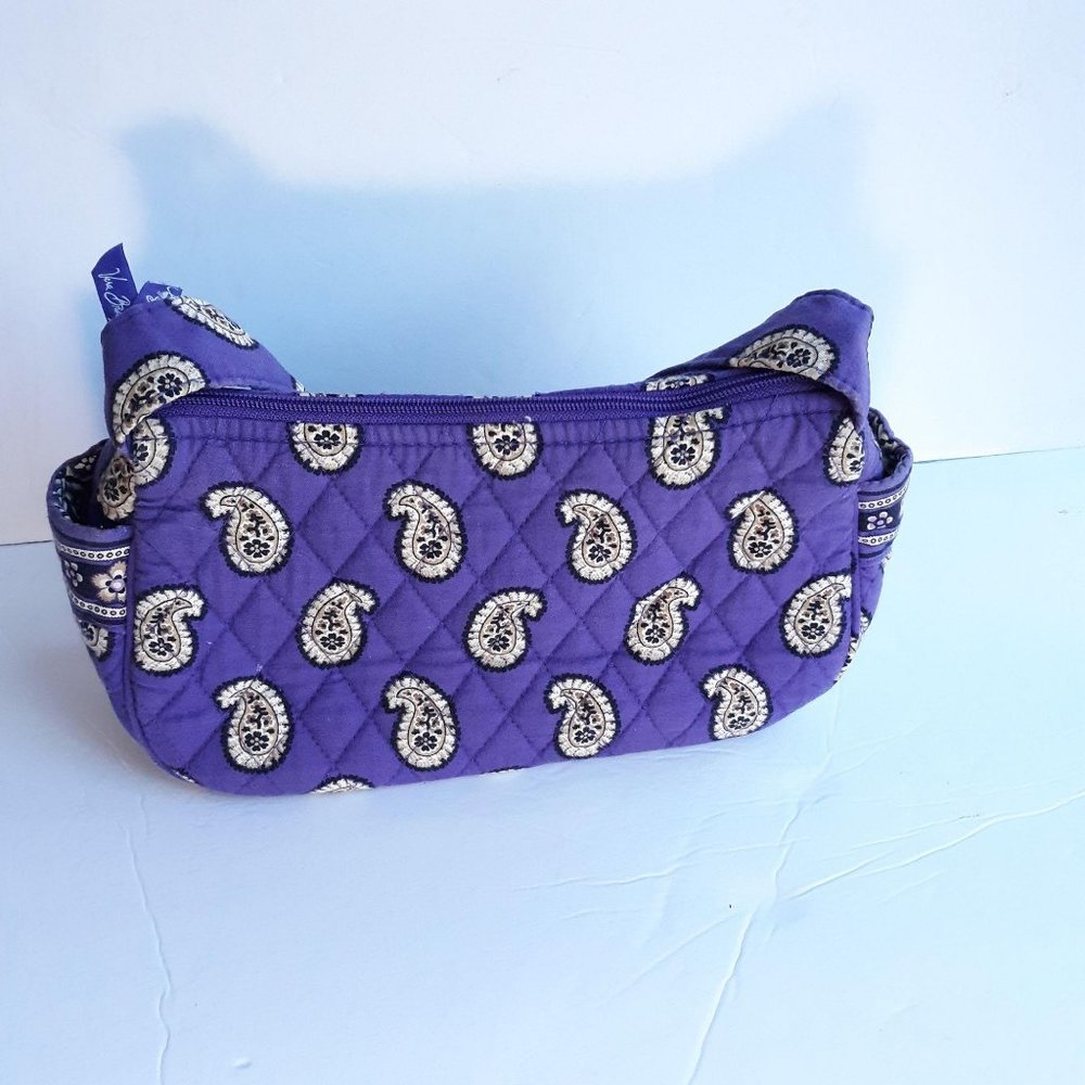 Vera Bradley Purse Simply Violet Paisley Bag - Picture 6 of 13